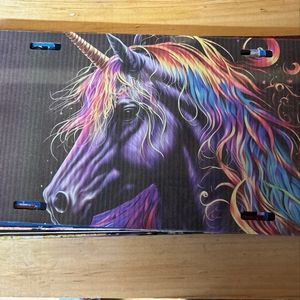 Unicorn car tag